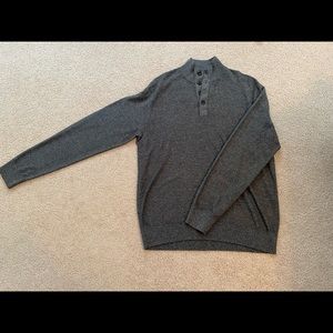 Riverside Button Mockneck Sweater